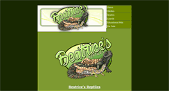 Desktop Screenshot of beatricesreptiles.com