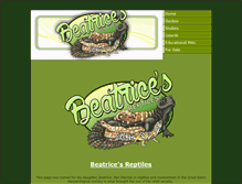 Tablet Screenshot of beatricesreptiles.com